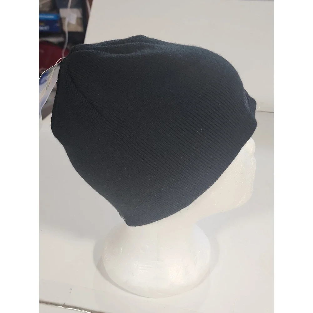 San Antonio Spurs Reebok Black Knit Beanie Hat One Size NWT Deadstock Vintage